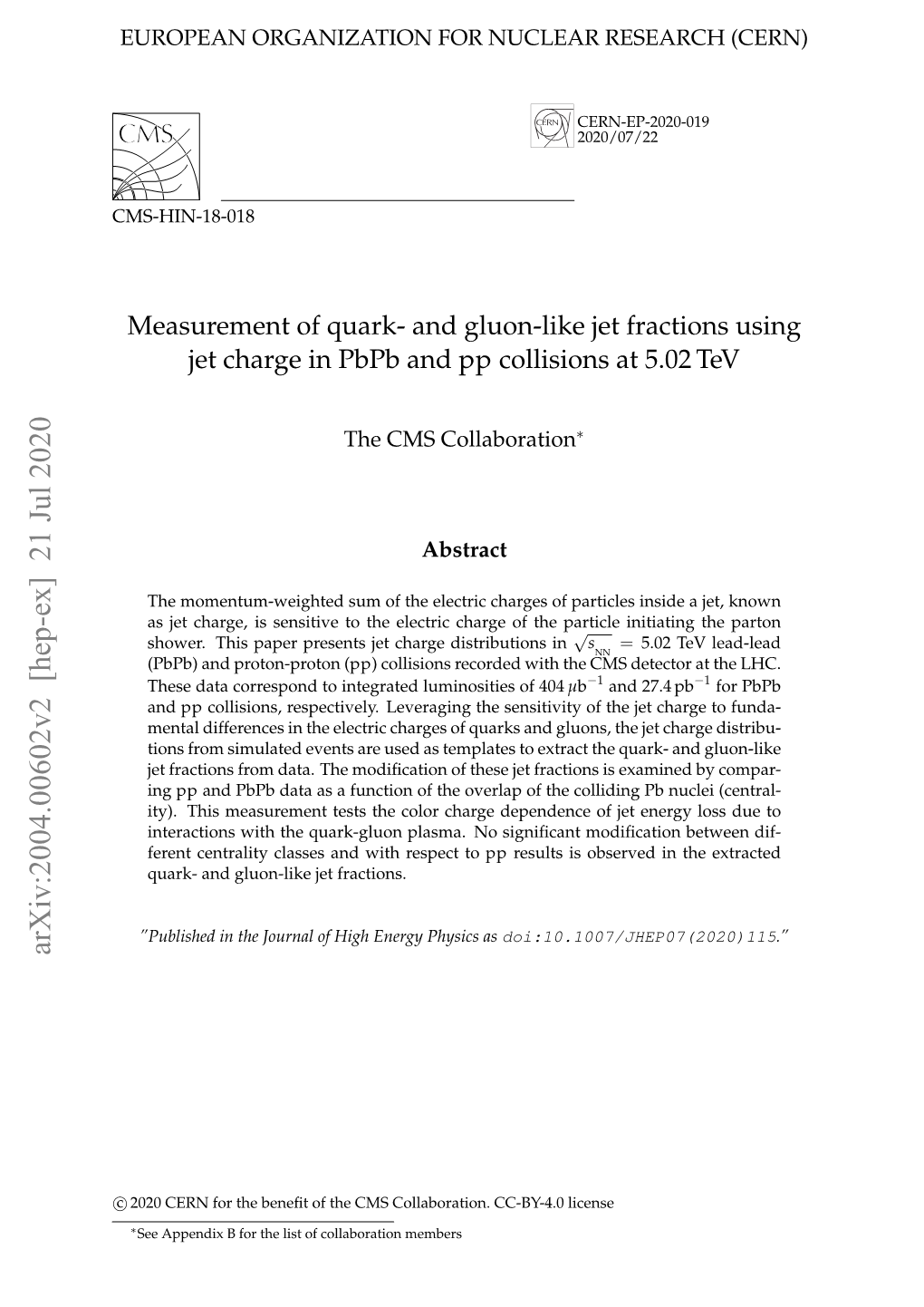 Measurement of Quark- and Gluon-Like Jet Fractions Using Jet Charge in Pbpb and Pp Collisions at 5.02 Tev