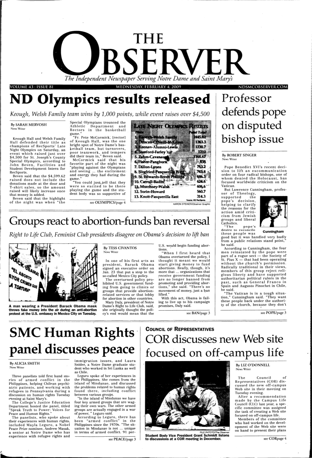 ND Olympics Results Released