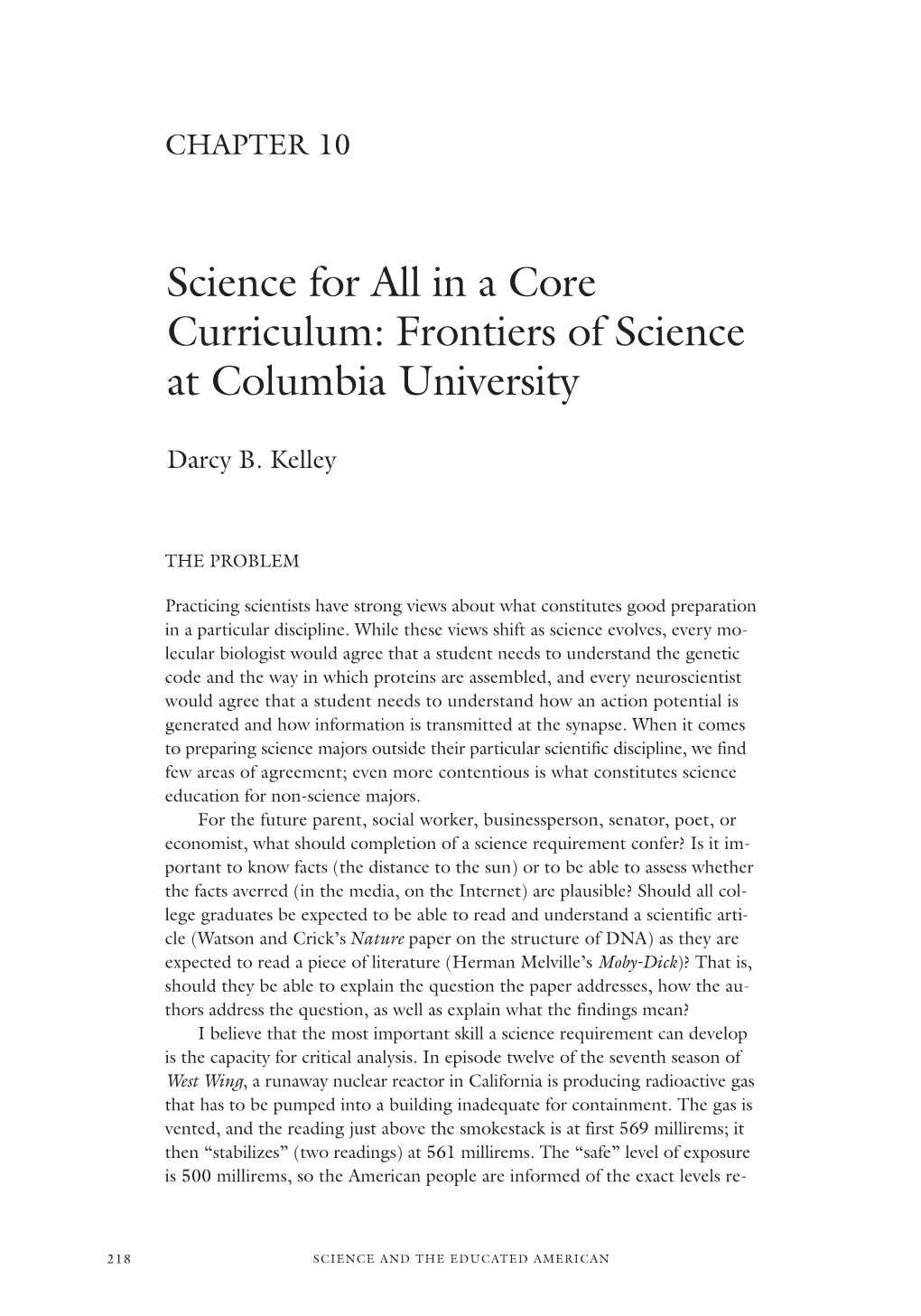 Frontiers of Science at Columbia University