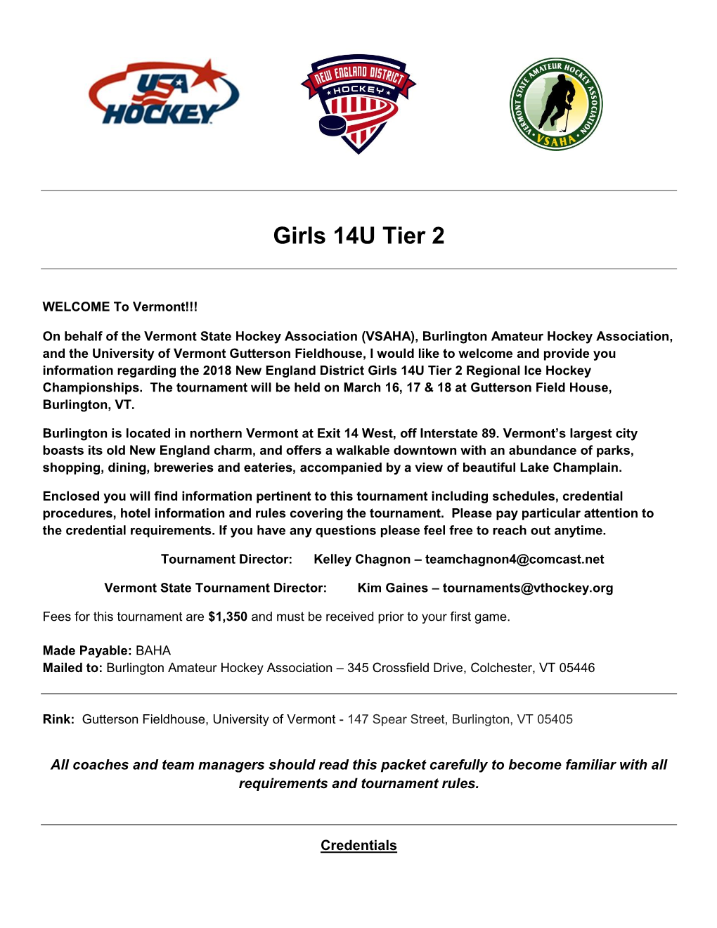 Girls 14U Tier 2