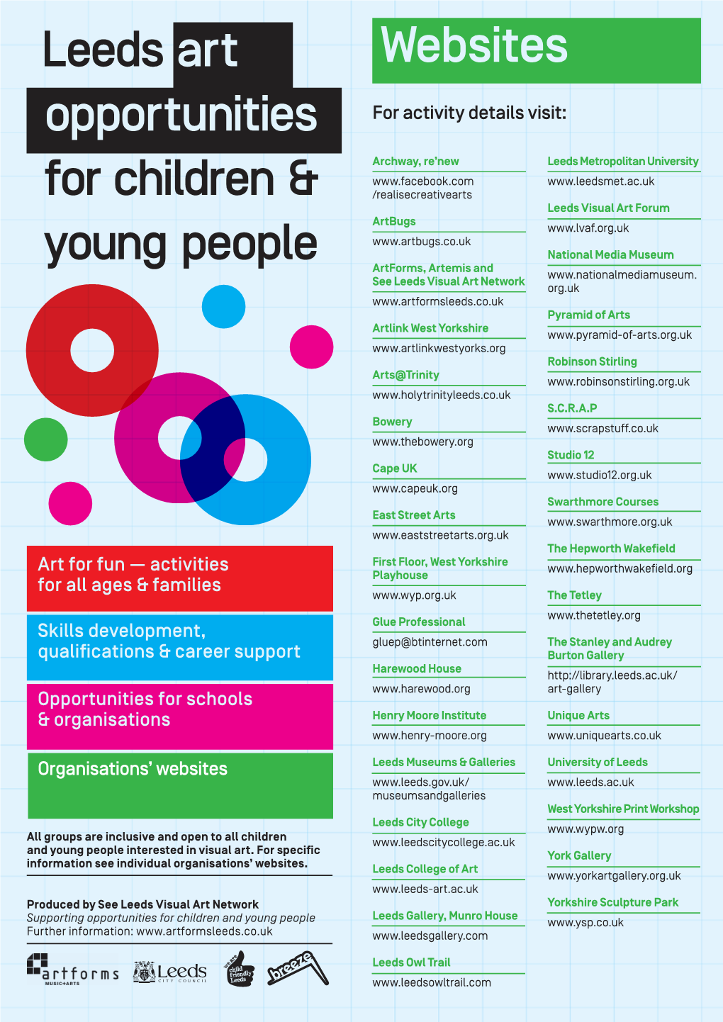 Websites Leeds Art Opportunities for Children & Young People