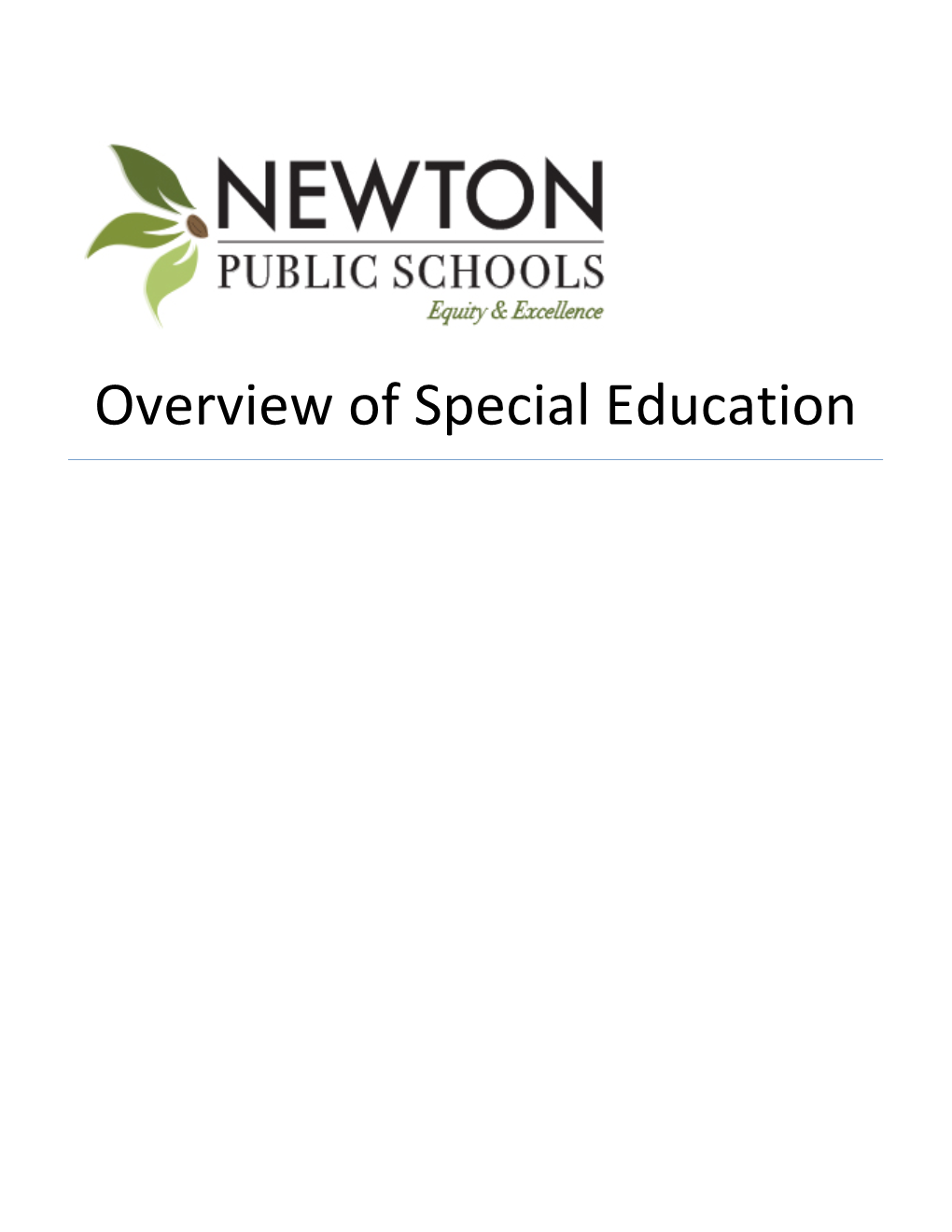 Overview of Special Education