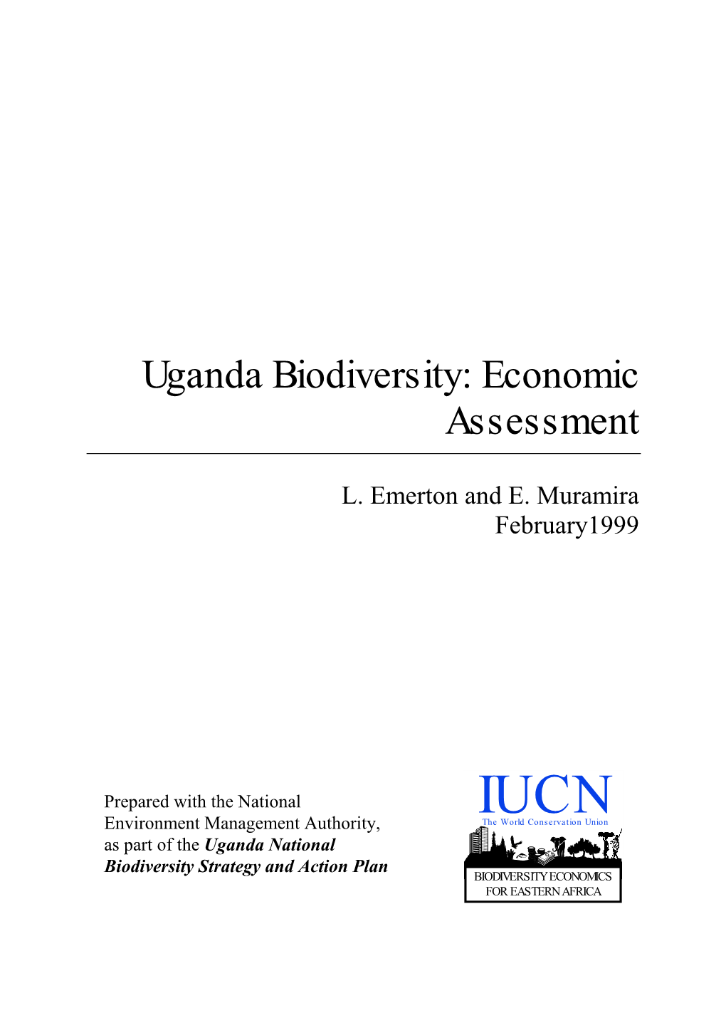 Uganda Biodiversity: Economic Assessment