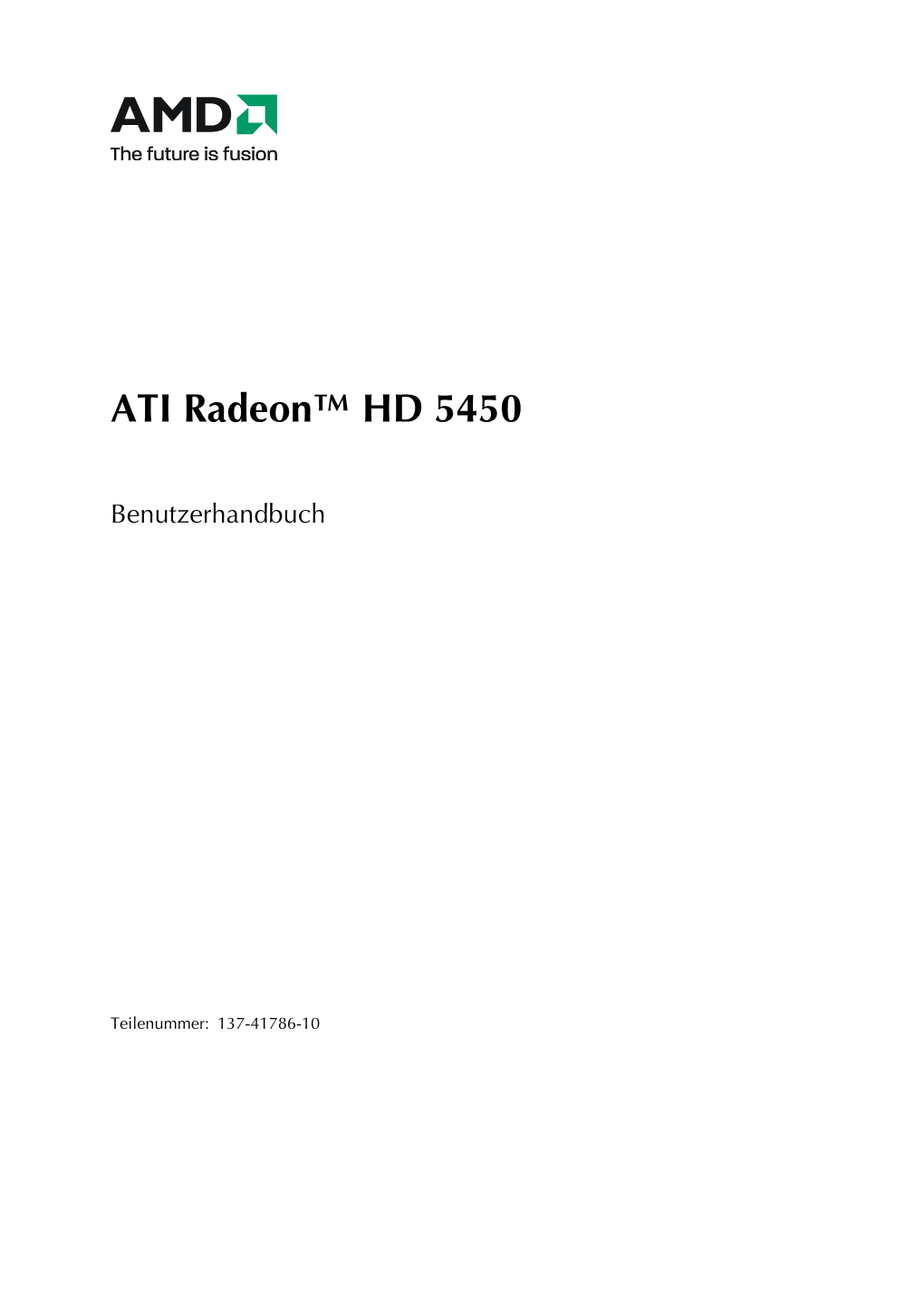 ATI Radeon™ HD 5450