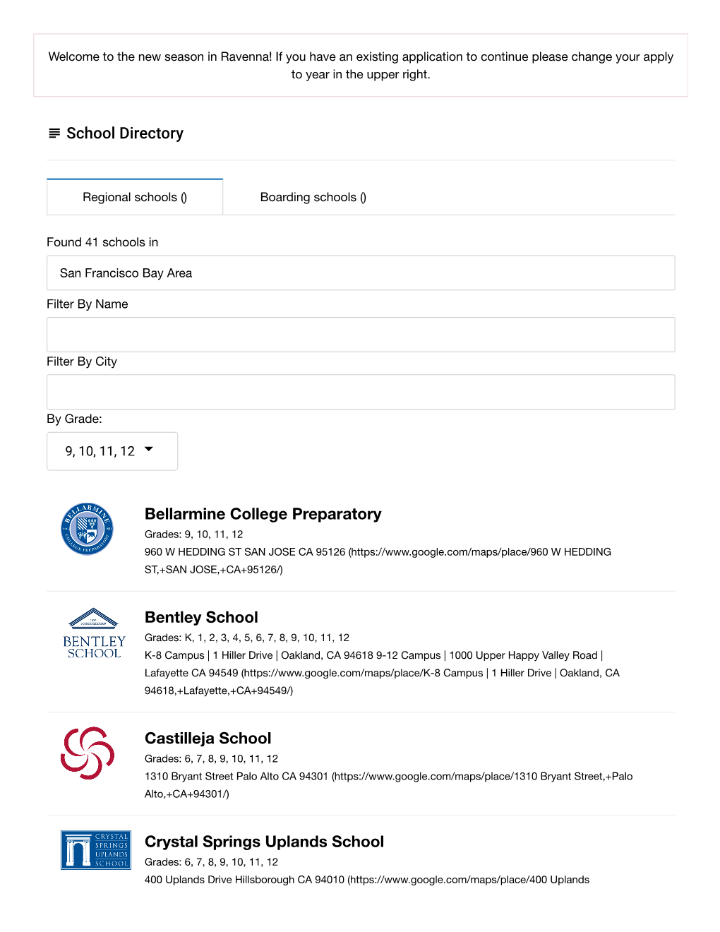 School Directory Bellarmine College Preparatory Bentley School