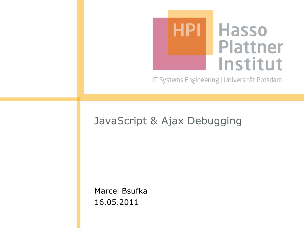 Javascript & Ajax Debugging