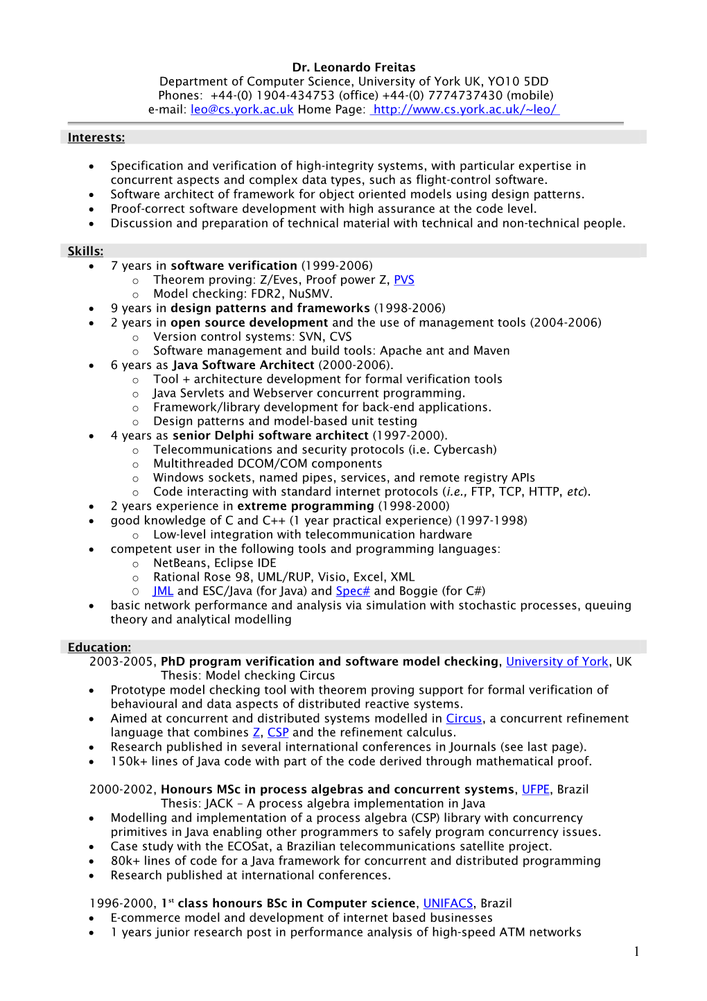 Curriculum Vitae