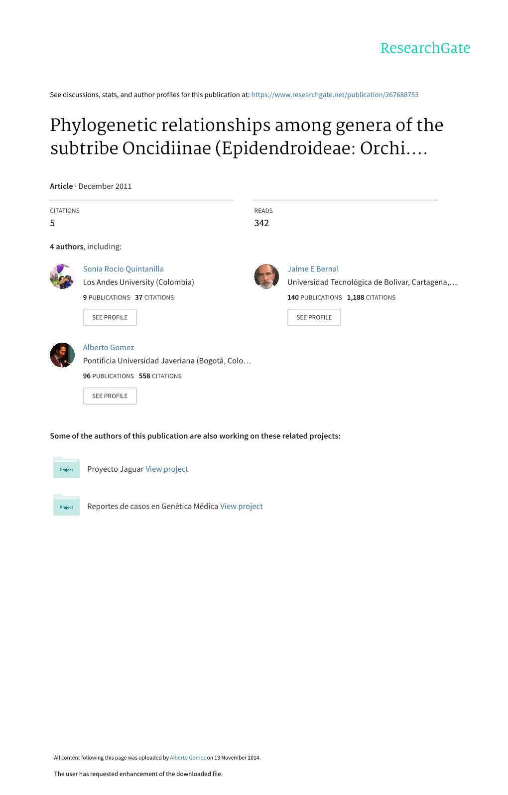 Phylogenetic Relationships Among Genera of the Subtribe Oncidiinae (Epidendroideae: Orchi