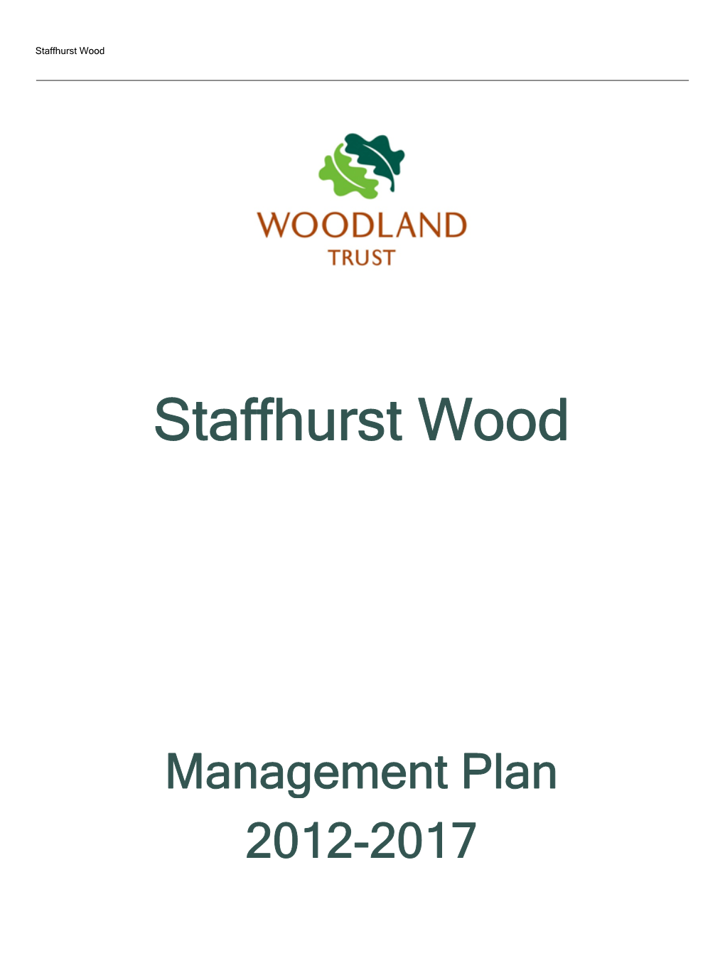 Staffhurst Wood