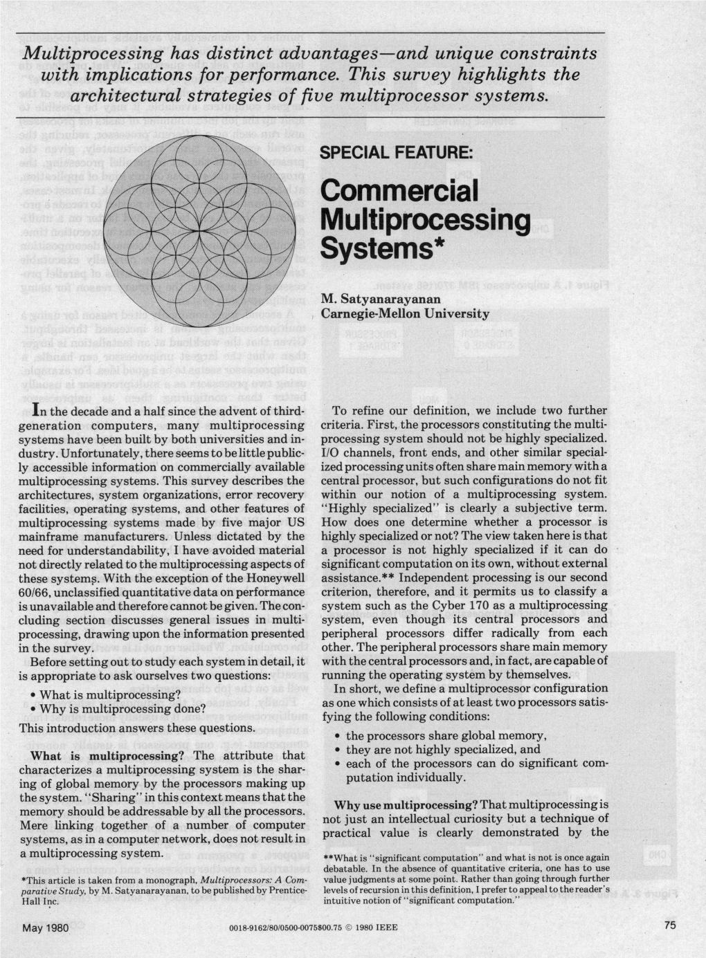 Commercial Multiprocessing Systems*