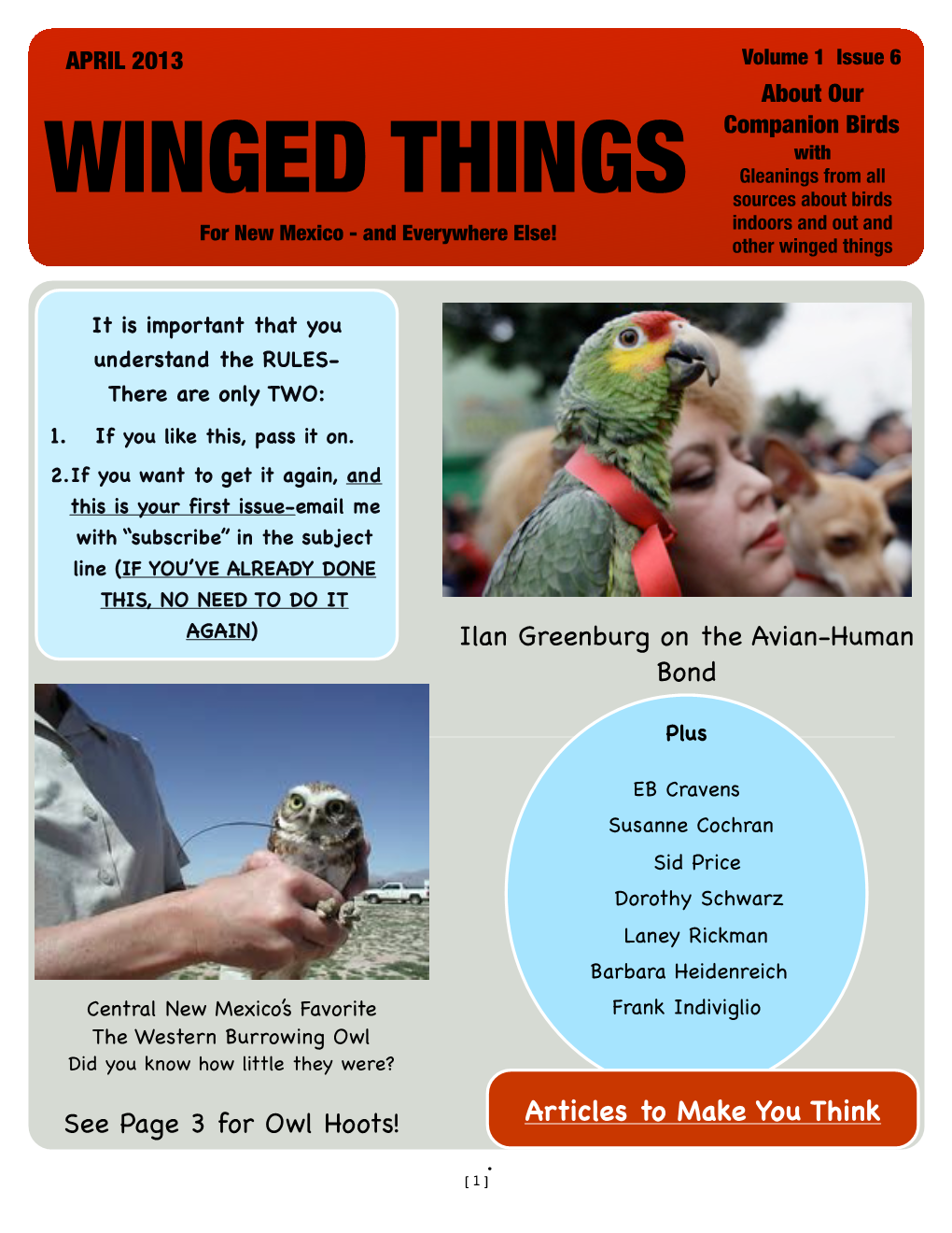 Winged Things 6 April