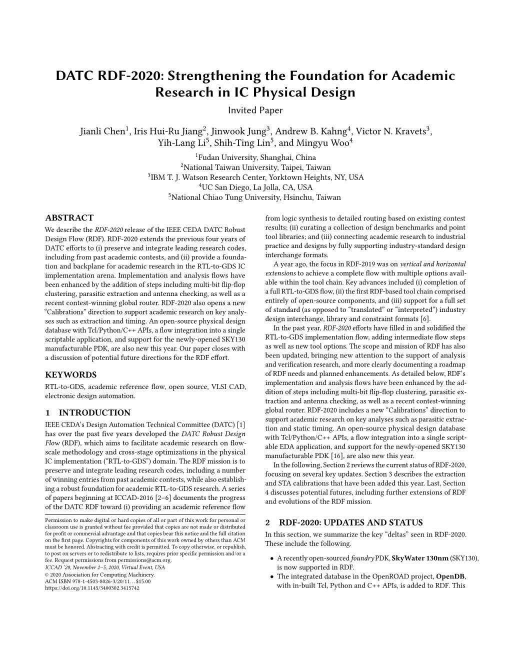 Strengthening the Foundation for Academic Research in IC Physical Design Invited Paper