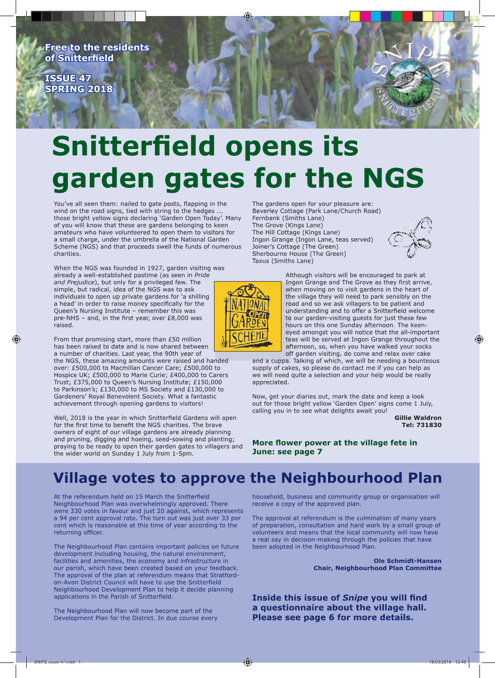 Snitterfield Opens Its Garden Gates for the NGS
