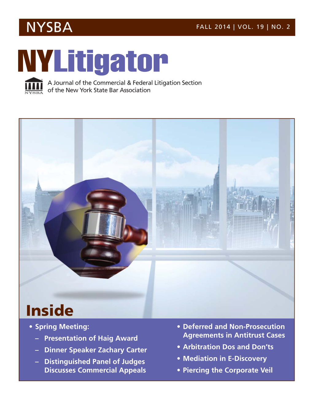 Nysba Fall 2014 | Vol