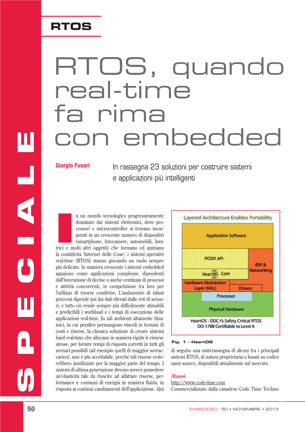 RTOS, Quando Real-Time Fa Rima Con Embedded