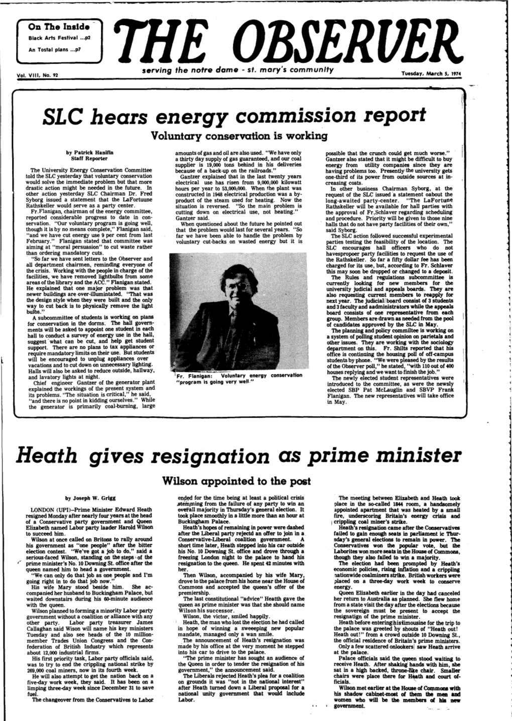 SLC Hears Energy Commission Report Heath Gives Resignation As