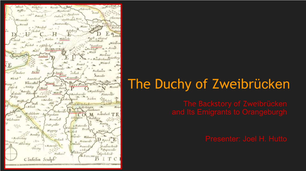 The Duchy of Zweibrücken