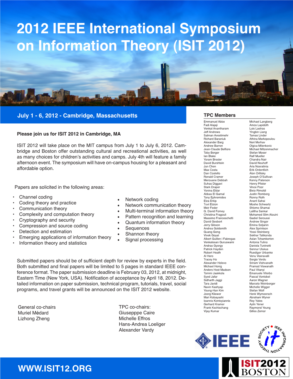 2012 IEEE International Symposium on Information Theory (ISIT 2012)