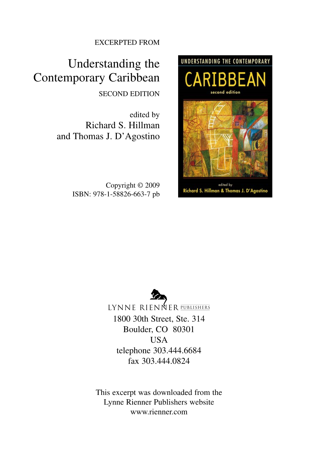 Understanding the Contemporary Caribbean SECOND EDITION