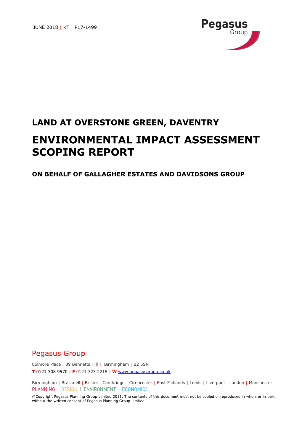 Environmental Impact Assessment Scoping Report