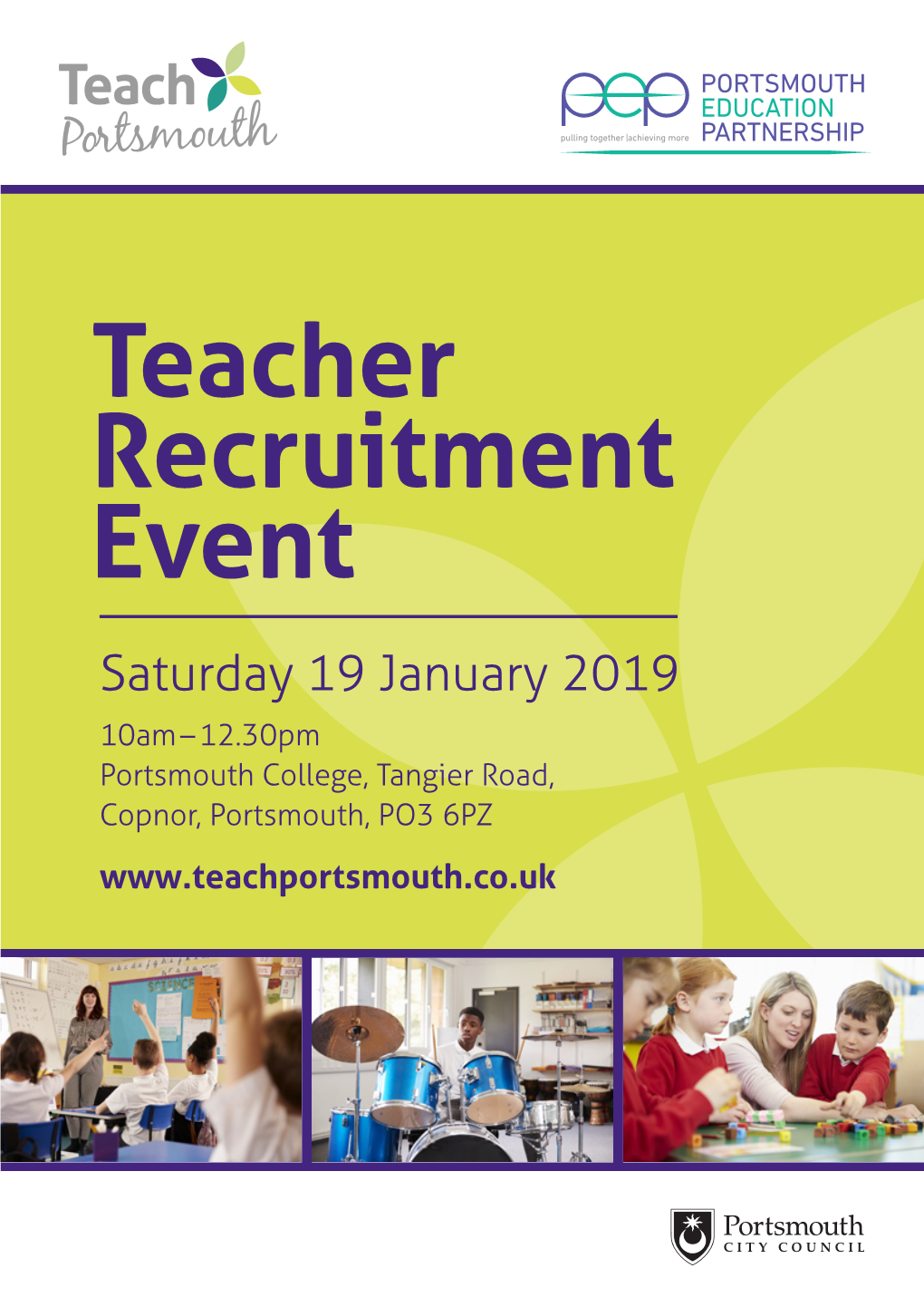 1.212 Teach Portsmouth Delegate Brochure Jan 2019 Event.Indd
