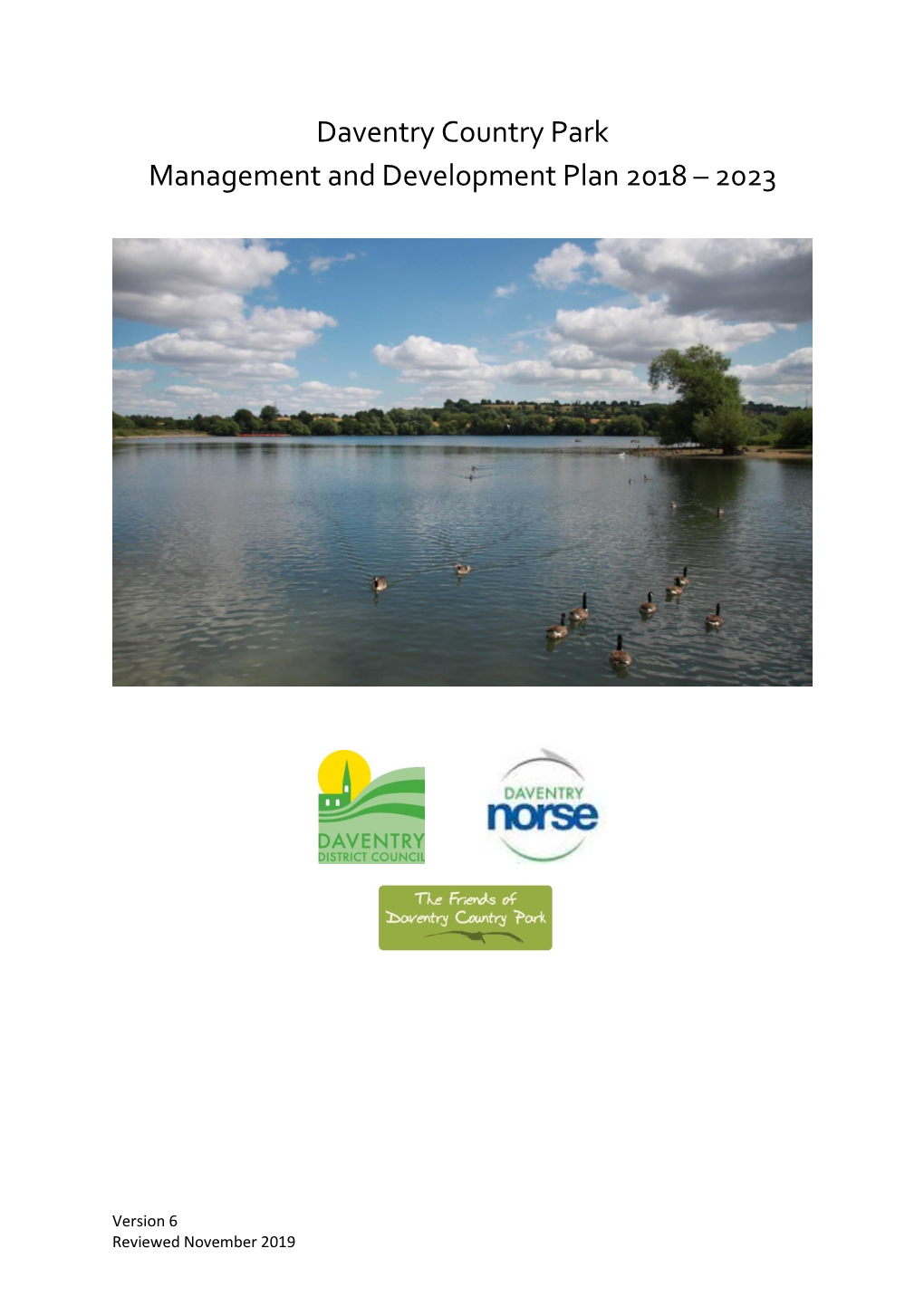 Daventry Country Park Management and Development Plan 2018 – 2023