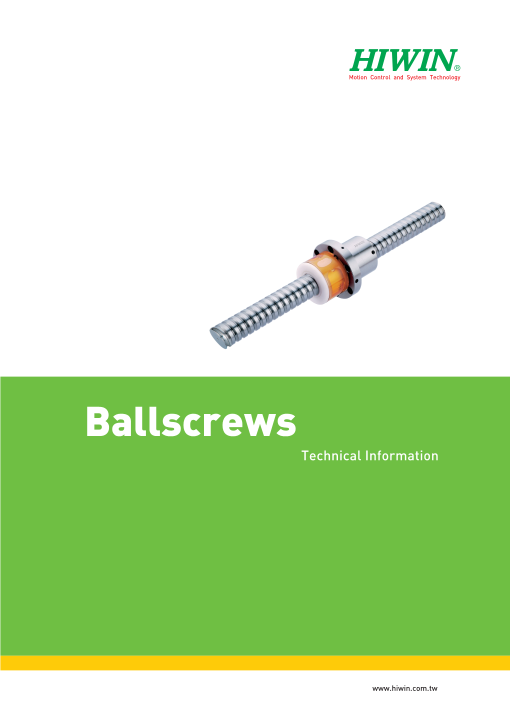 Ballscrews Technical Information