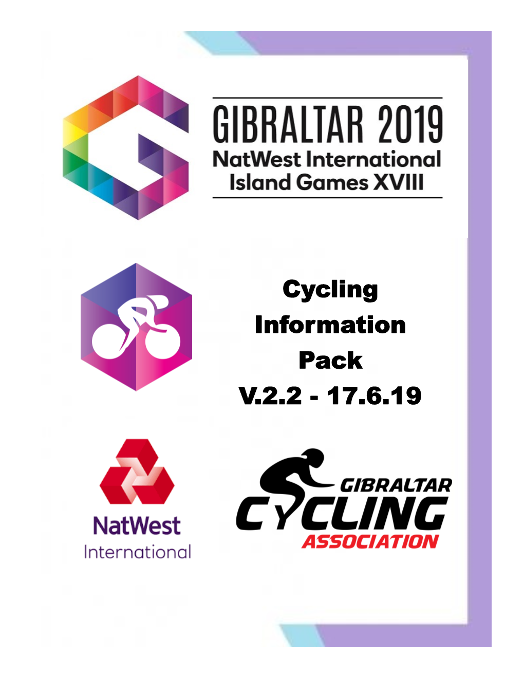 Cycling Information Pack V.2.2 - 17.6.19 Table of Contents