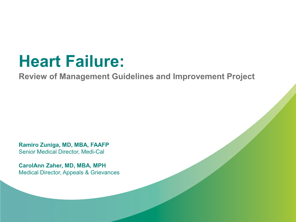 Heart Failure Webinar