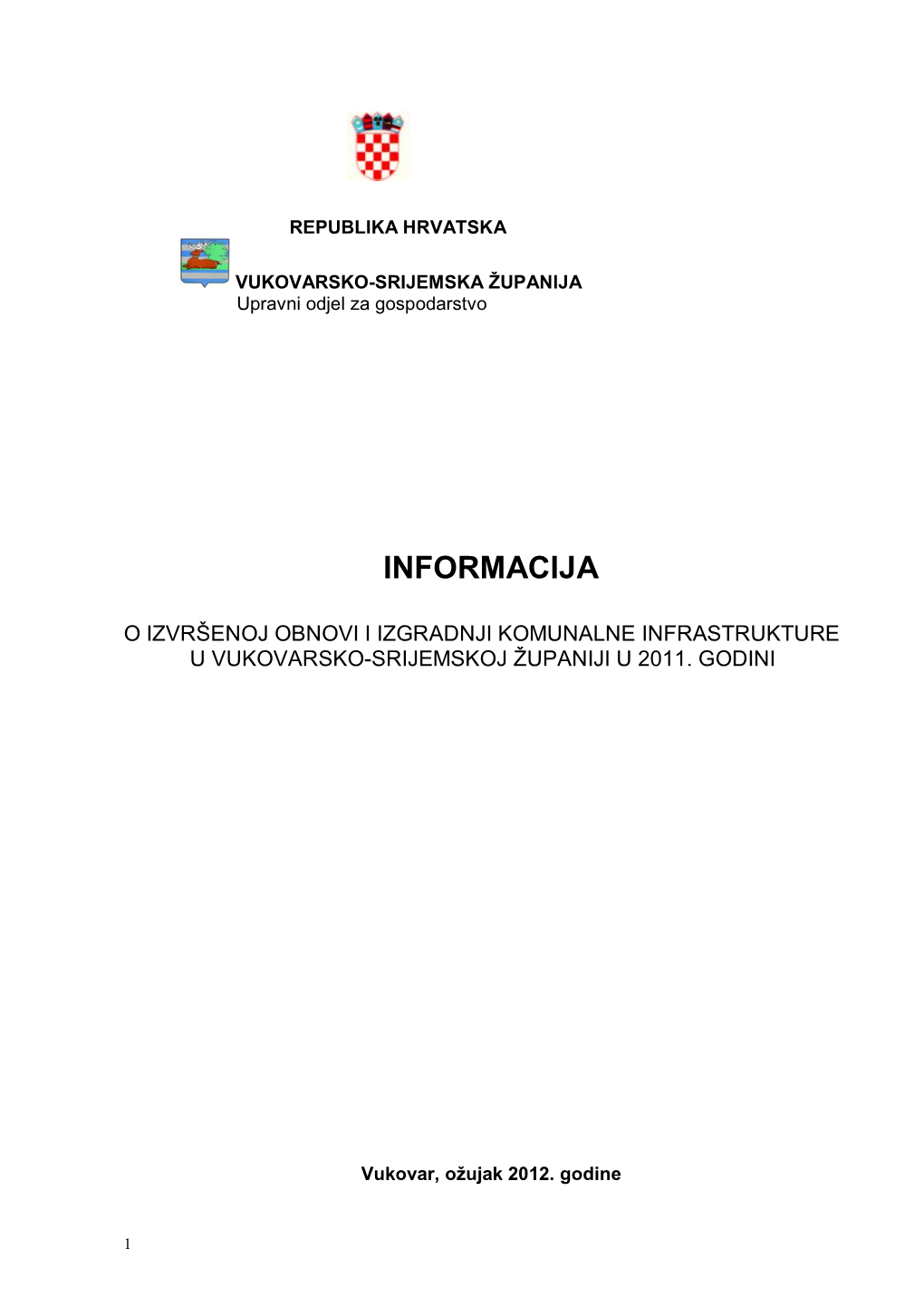 Informacija O Infrastrukturi 2011