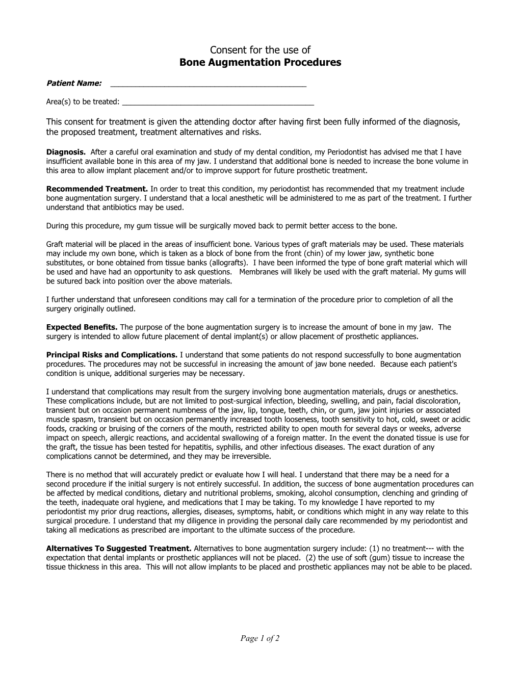 Implant Patient Information and Consent Form s1