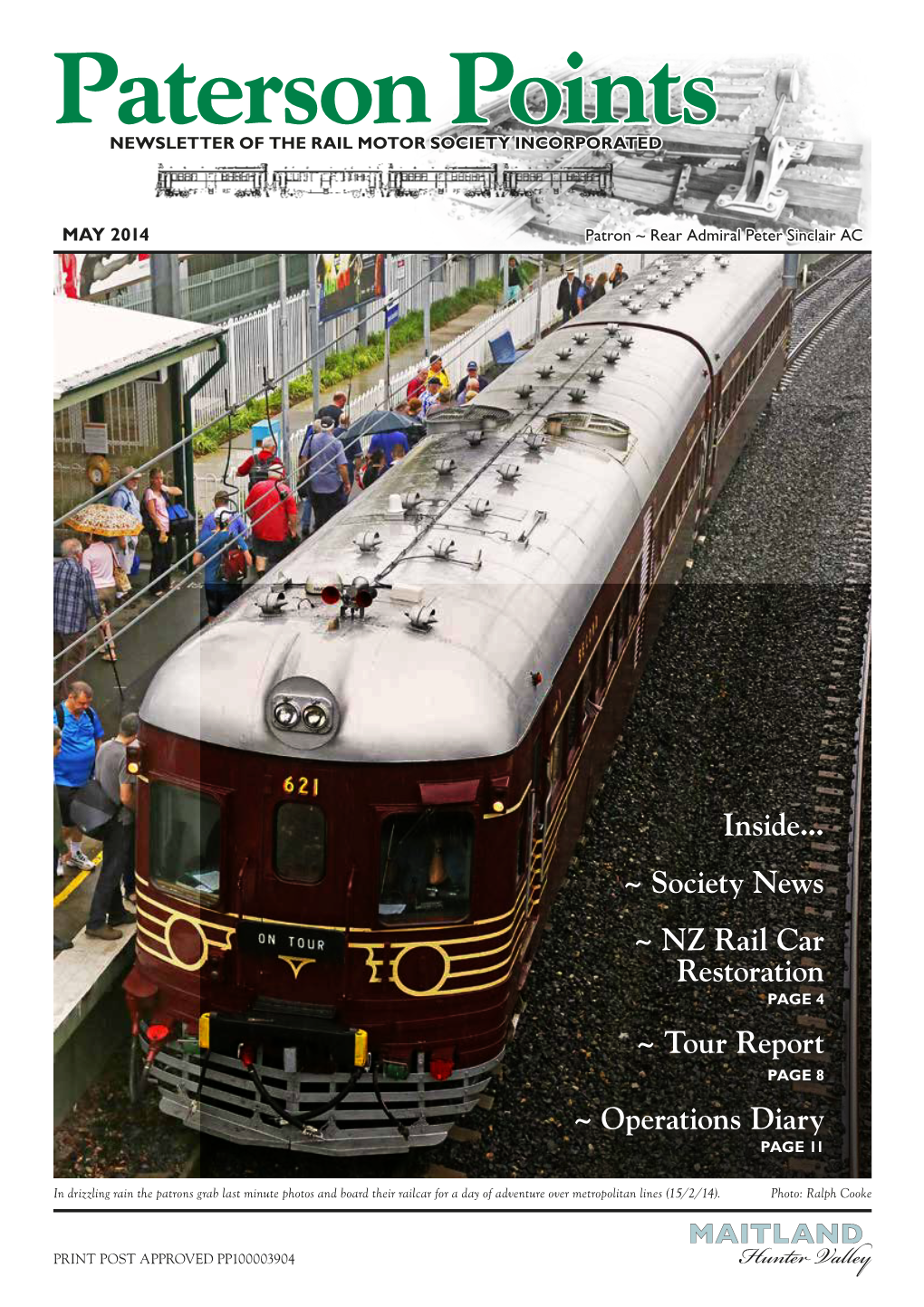 Paterson Points NEWSLETTER of the RAIL MOTOR SOCIETY INCORPORATED