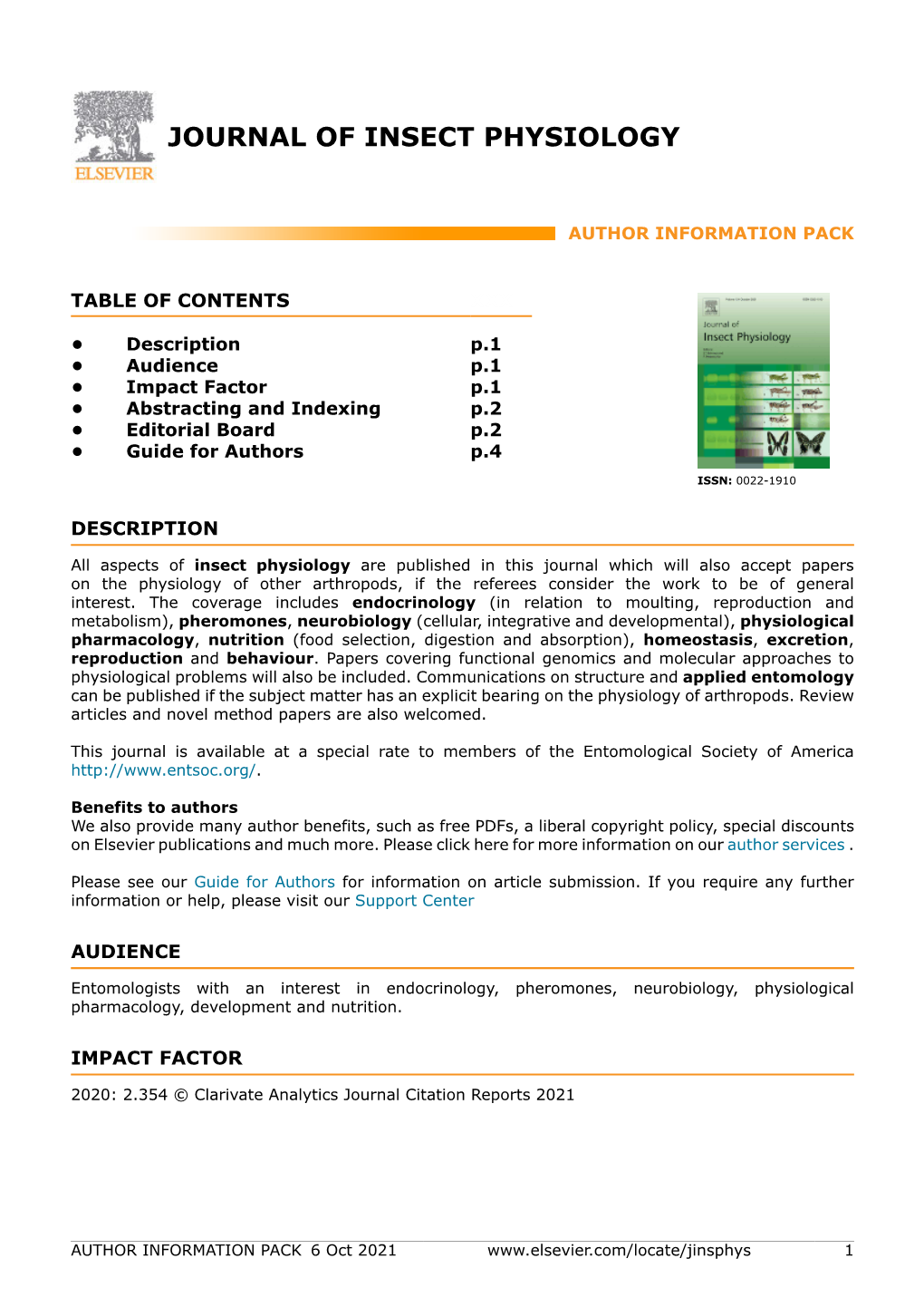 Journal of Insect Physiology