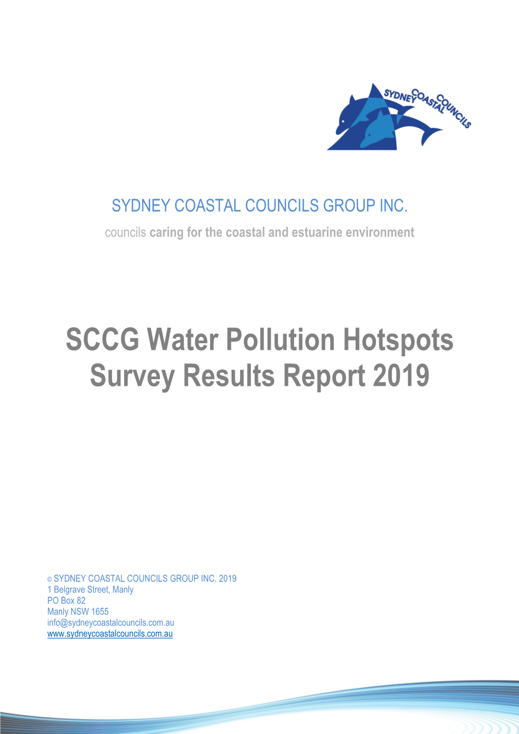 SCCG Water Pollution Hotspots Survey Results Report 2019