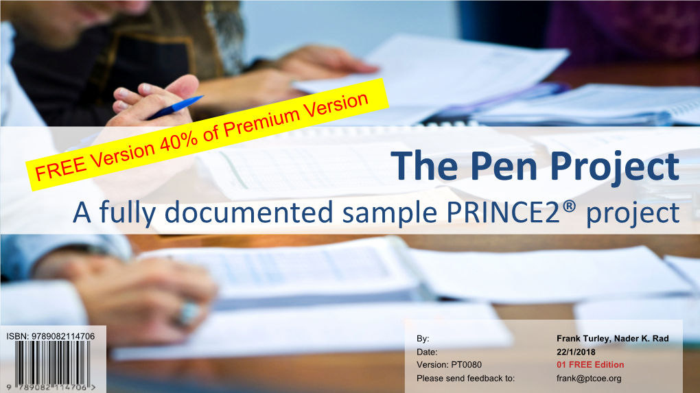 The Pen Project a Fully Documented Sample PRINCE2® Project