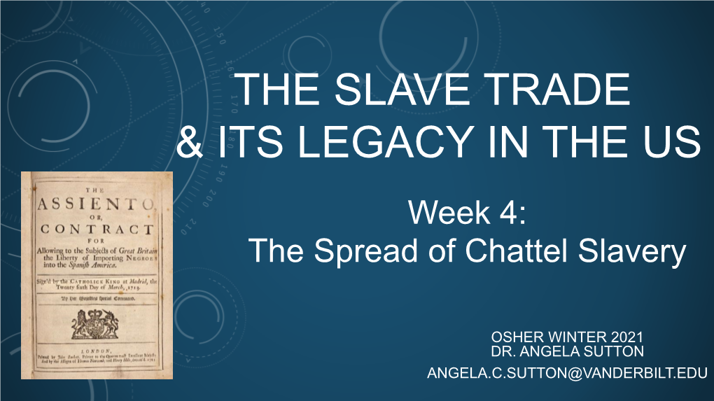 The Slave Trade & Its Legacy in the Us