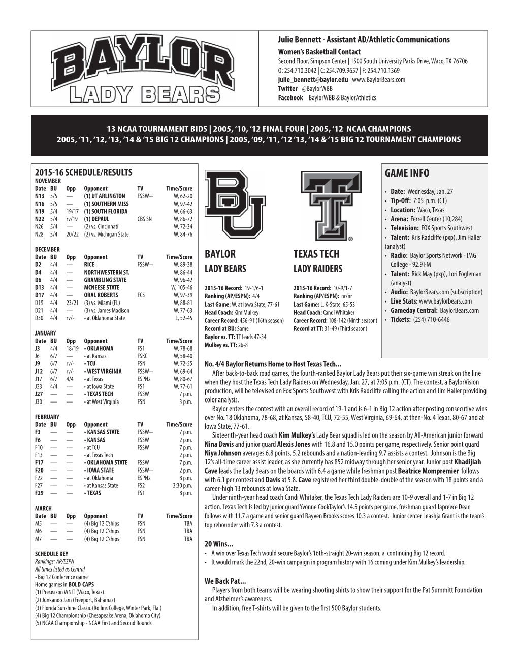 BU WBB Notes