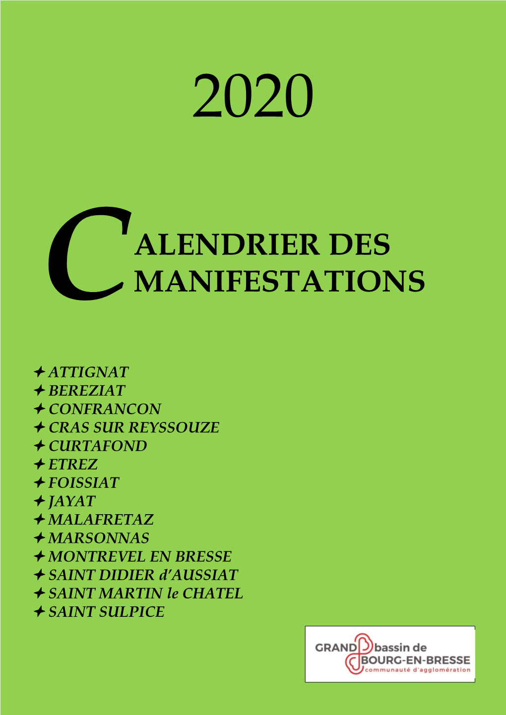 Calendrier Des Manifestations 2020 Des 14 Communes De L'ancienne Communauté De Communes De Montrevel-En