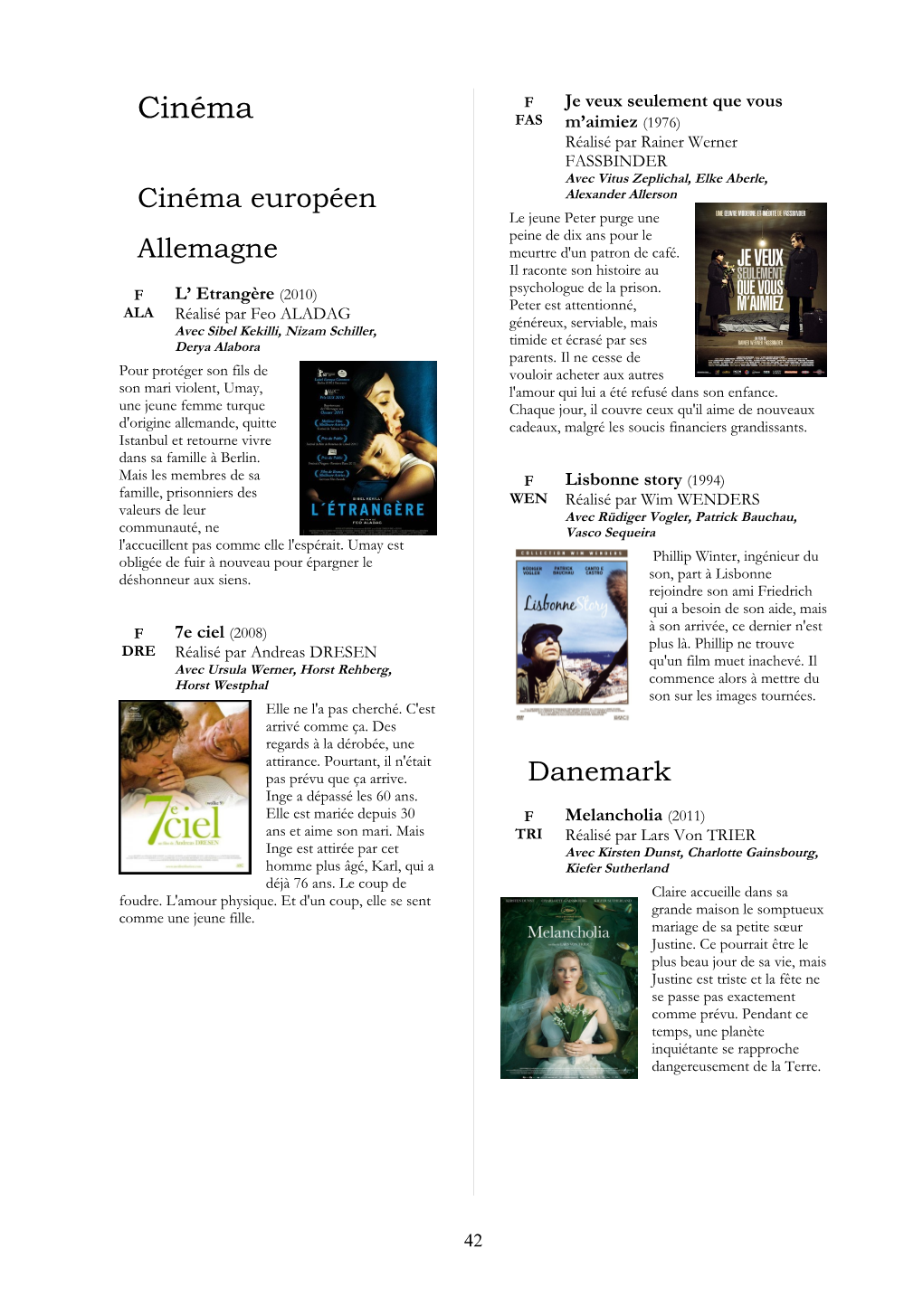 Les Nouveautés Cinéma (Pdf)