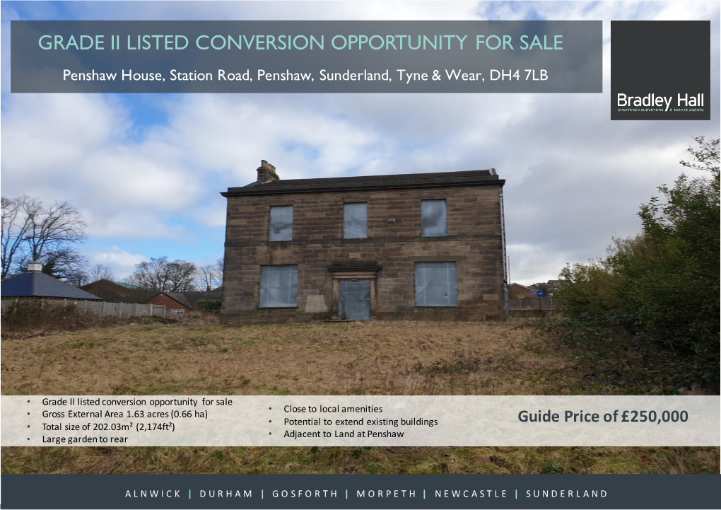 Grade Ii Listed Conversion Opportunity for Sale