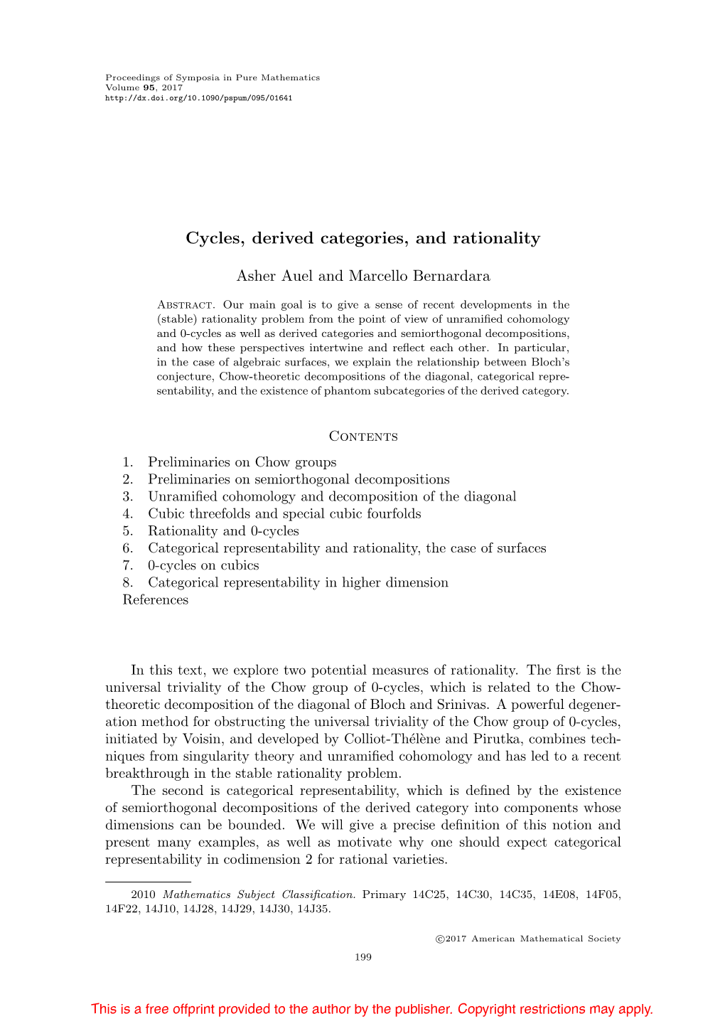 Cycles, Derived Categories, and Rationality