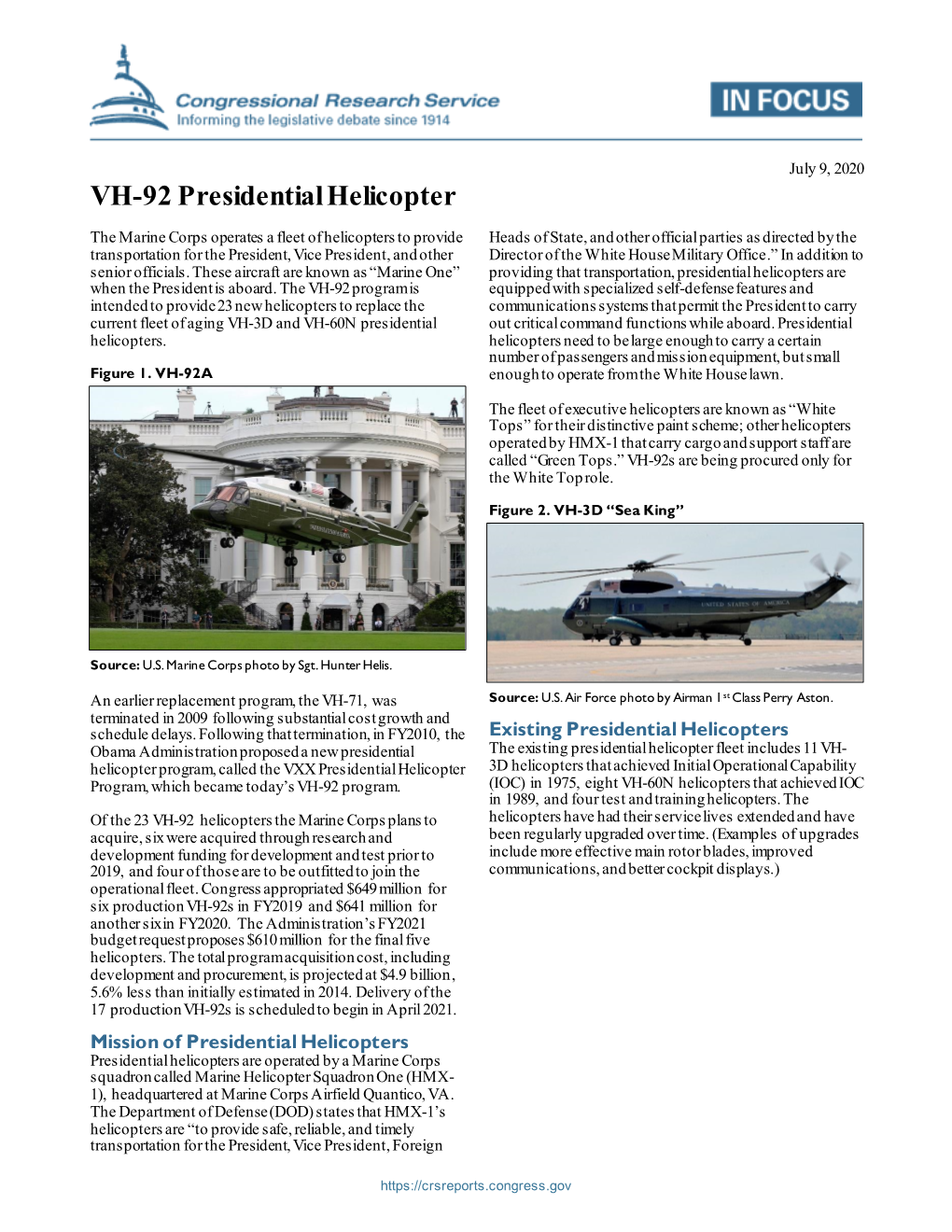 VH-92 Presidential Helicopter