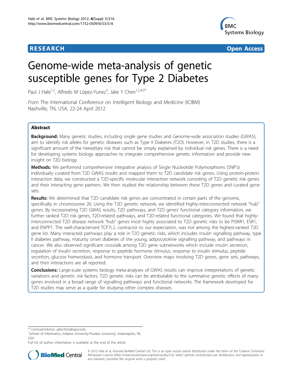 Genome-Wide Meta-Analysis of Genetic Susceptible Genes for Type