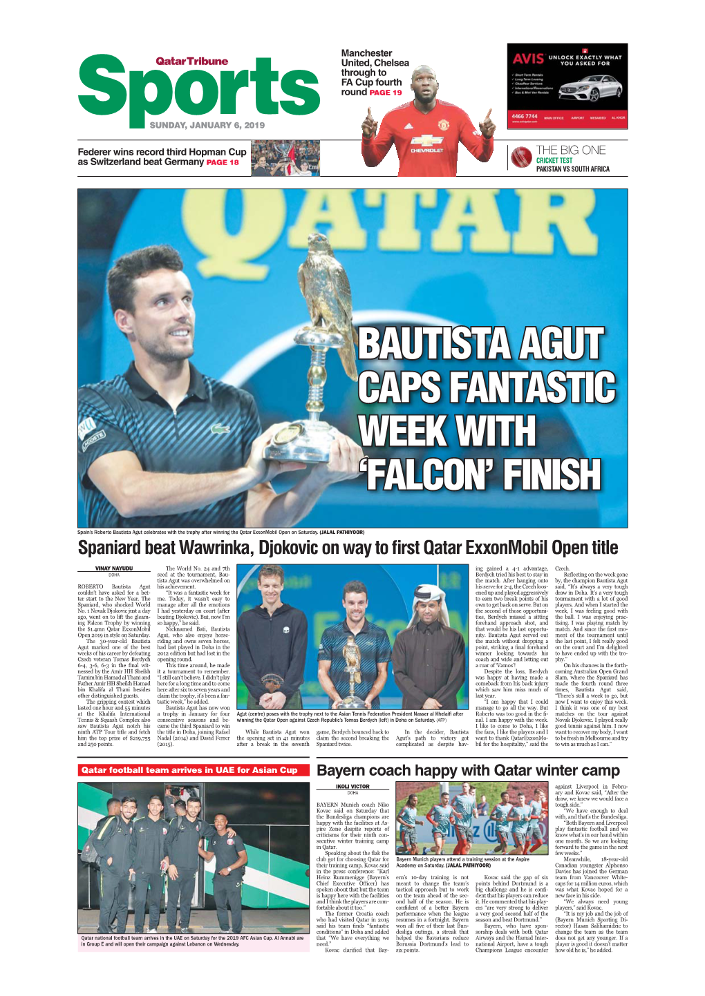 Bautista Agut Caps Fantastic Week with ‘Falcon’ Finish