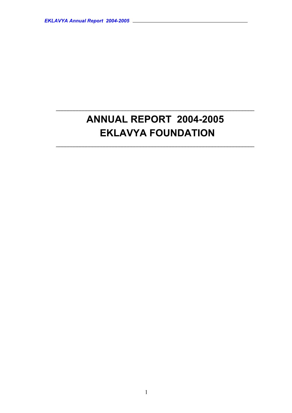 Annual Report 2004-0