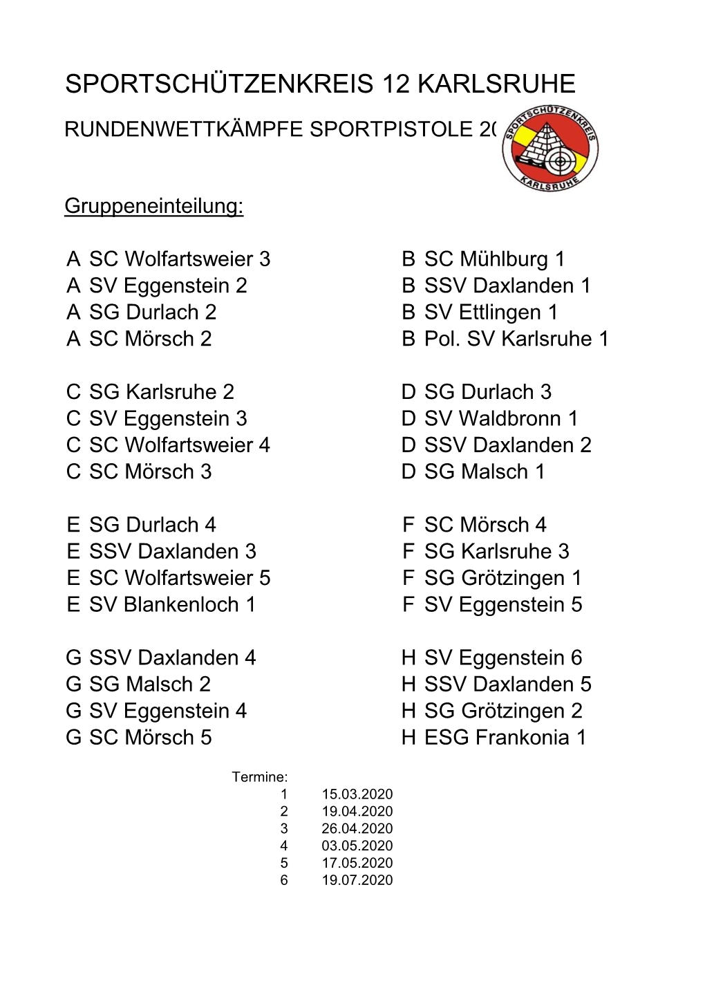 Sportschützenkreis 12 Karlsruhe