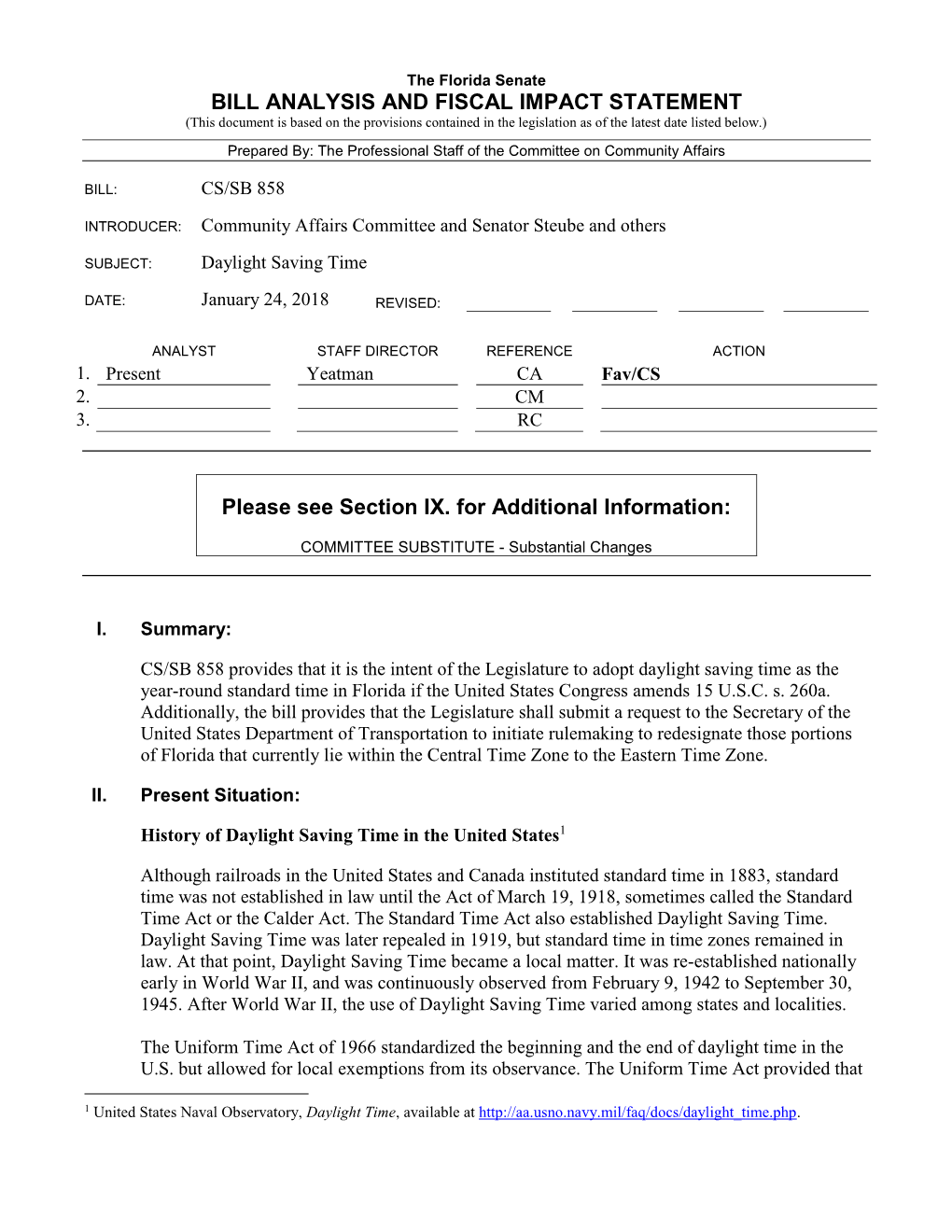 Bill Analysis and Fiscal Impact Statement