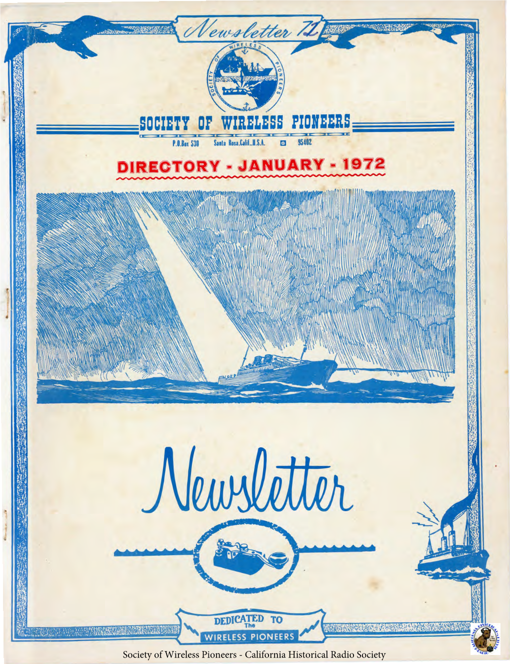 Sowp 1972 Directory and Newsletter