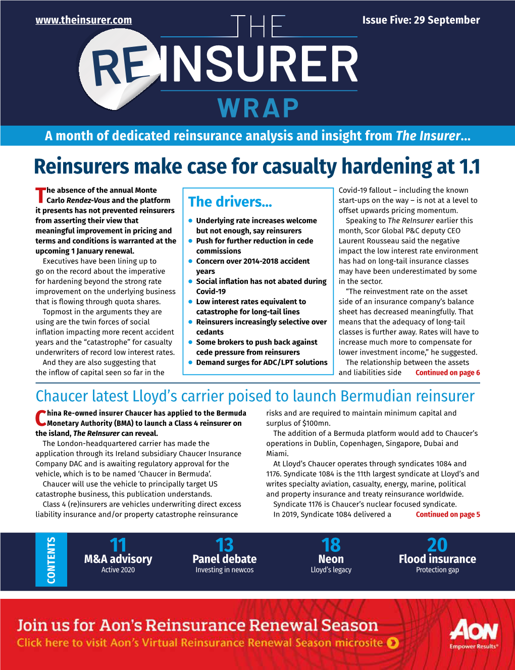 Reinsurers Make Case for Casualty Hardening At