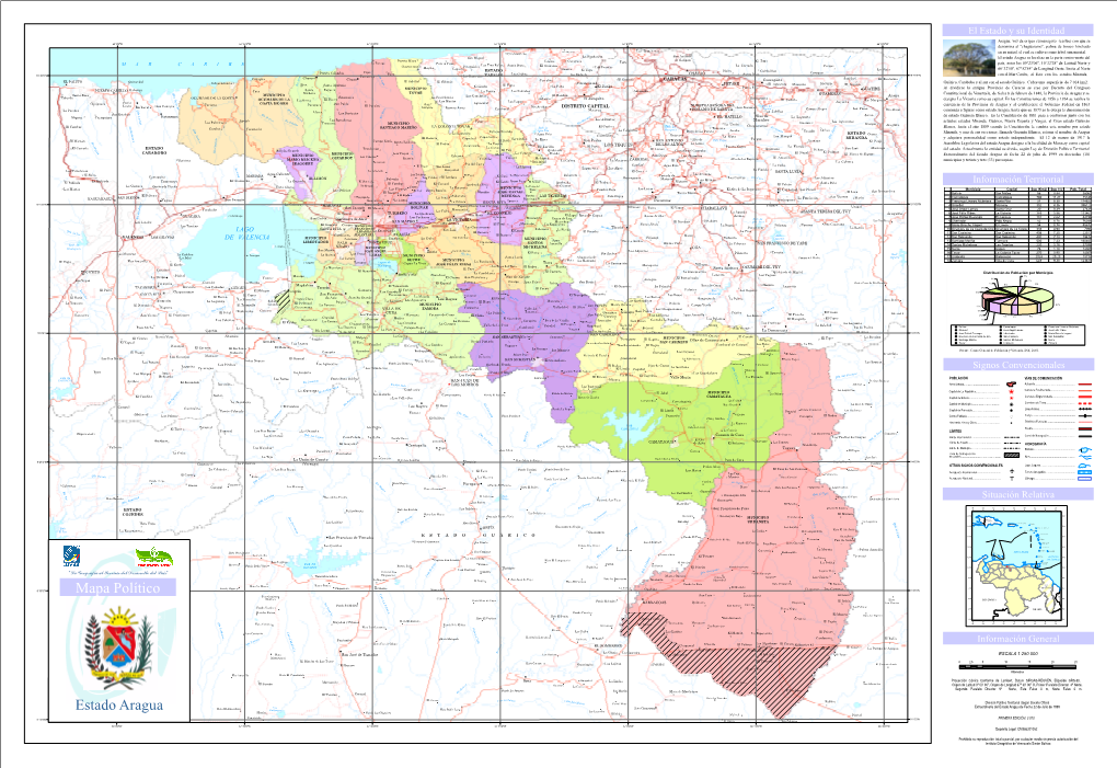 Mapa Político Estado Aragua
